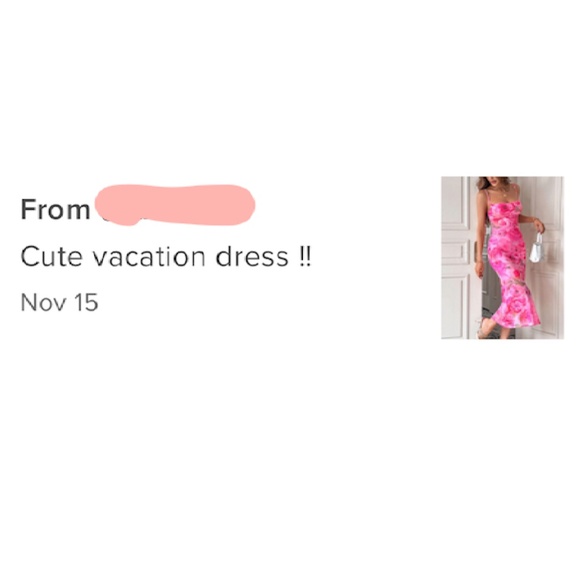 Pink Floral Rose Mesh Midi Dress Cami, Spaghetti Straps Lined, Stretchy - Picture 9 of 9